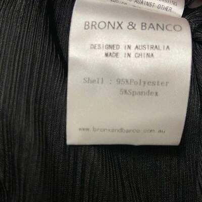Pre-owned Bronx And Banco Bedouin Metallic Mini Dress Women's Size 4 Teal In Blue