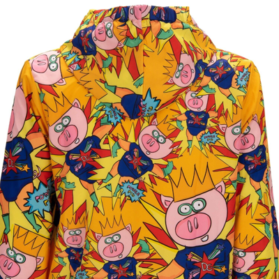 Pre-owned Dolce & Gabbana Runway Crown Pig Jacket Sweater Hoody Sweatshirt Yellow 12673