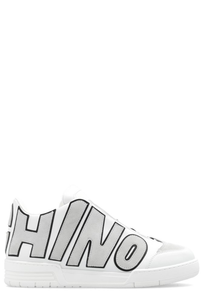 Shop Moschino Logo In White