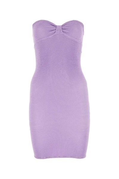 Shop Reina Olga Master Tigress Strapless Mini Dress In Purple