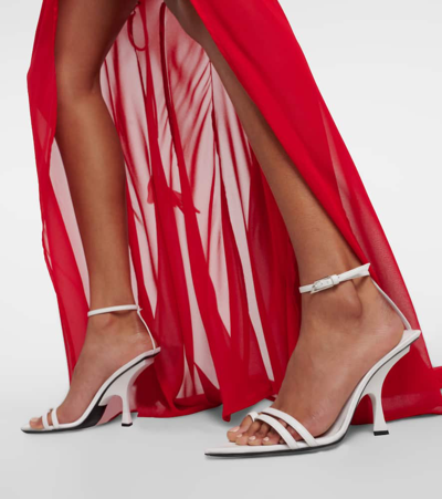 Attico Ester 95mm Ankle-strap Sandals In White