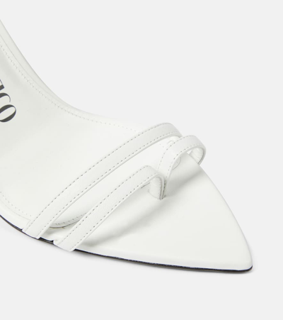 Attico Ester 95mm Ankle-strap Sandals In White