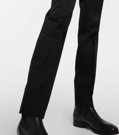 Max Mara Celtico Wool And Mohair Suit Pants In Black