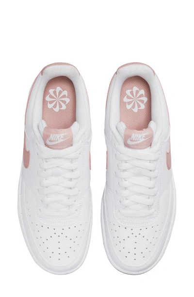 Shop Nike Court Vision Low Sneaker In White/ Pink Oxford