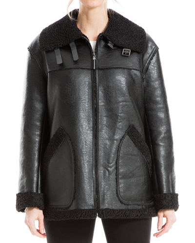 Shop Max Studio Leatherette Zip Front Jacket