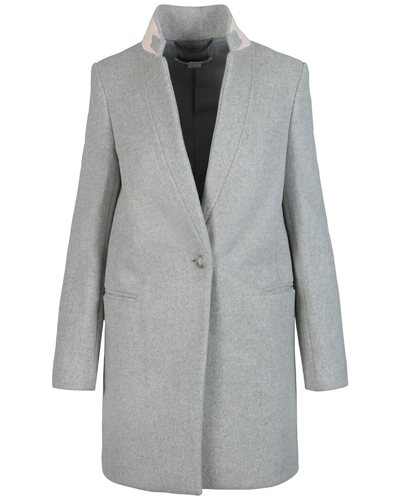 Shop Stella Mccartney Bronwyn Fleur Felt Collar Wool Blazer