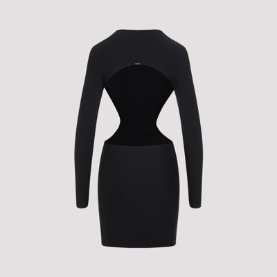 Shop Balenciaga Cut Out Mini Dress In Black