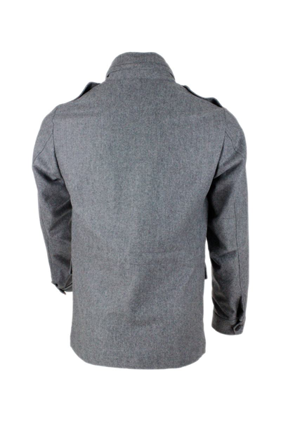 Shop Barba Napoli Jackets In Grey
