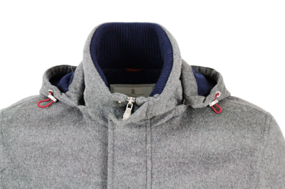 Brunello Cucinelli Cashmere Puffer Jacket In Grey