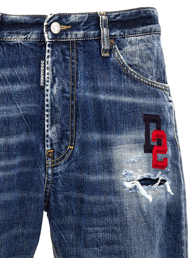 Shop Dsquared2 'bro' Jeans In Blue