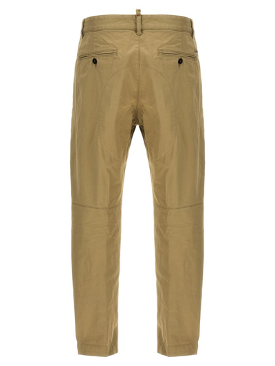 Shop Dsquared2 'sexy Chino' Pants In Beige