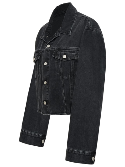 Shop Mm6 Maison Margiela Jeans Jacket In Black