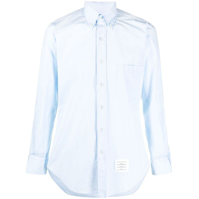 Shop Thom Browne Shirts In Blue