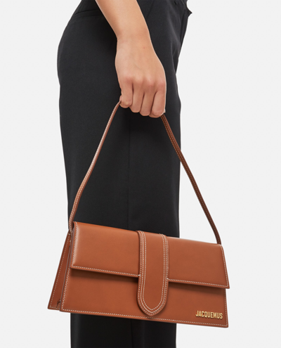 Jacquemus Brown Leather Handbag In Brown