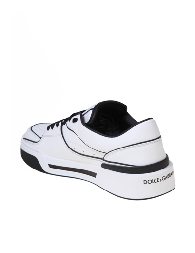 Shop Dolce & Gabbana Sneakers In Calfskin Nappa In White/black