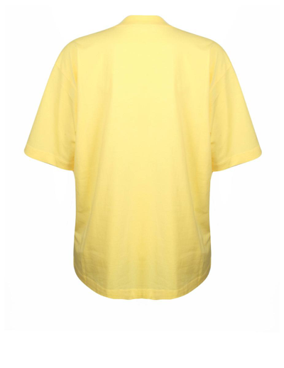 Shop Marni Cotton T-shirt In Yellow
