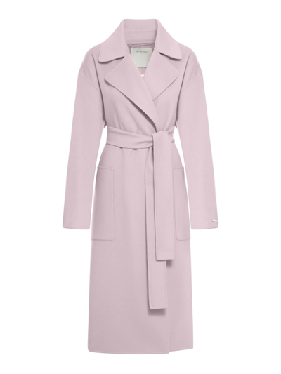 Shop Sportmax Single Breasted Coat In Pink & Purple