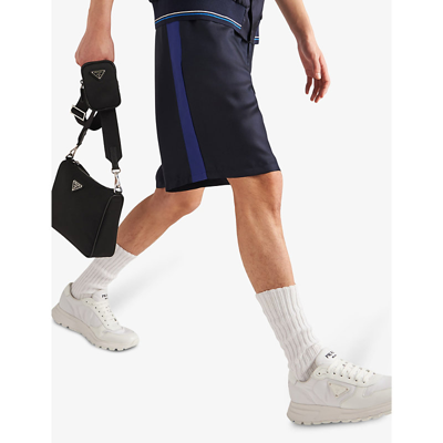 Prada Low-top Re-nylon And Leather Sneakers In White