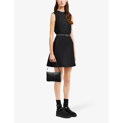 Shop Prada Womens Black Re-nylon Mini Recycled-nylon Shoulder Bag 1 Size