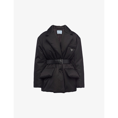 Prada Re-nylon Gabardine Jacket In Black