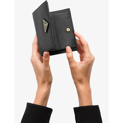 Prada Small Wallet In Saffiano In Black