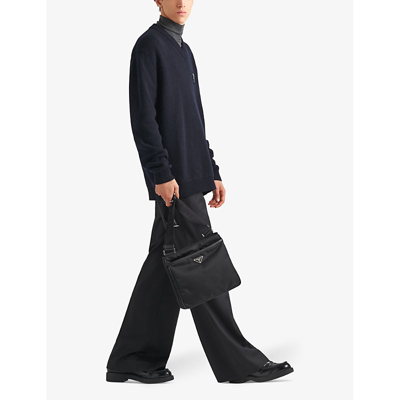 Shop Prada Womens Black Re-nylon Recycled-nylon Shoulder Bag 1 Size