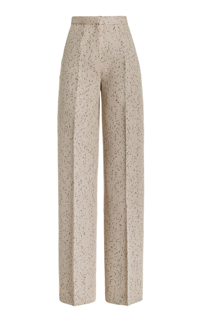 Shop Altuzarra Laski Sequined Wide-leg Trousers In Grey