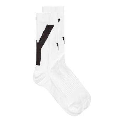 Shop Y-3 Hi Socks In White