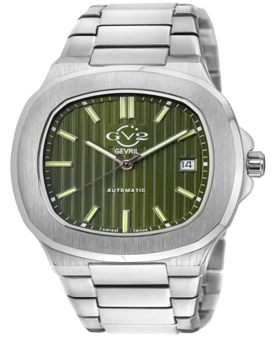 Shop Gv2 By Gevril Men's Potente Silver-tone Stainless Steel Watch 40mm