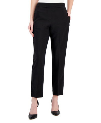Shop T Tahari Women's Pull-on Slim Pants In Black