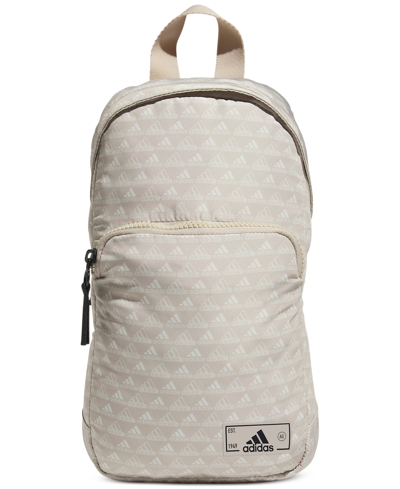 Shop Adidas Originals Essentials 2 Sling Crossbody Bag In Lt Beige