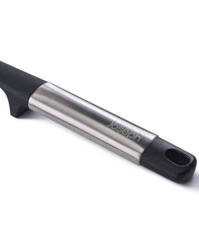 Joseph Joseph Elevate Silicone Slotted Turner With Integrated Tool Rest In Black