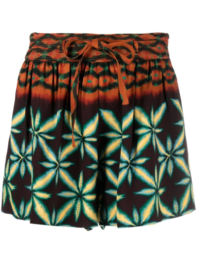 Shop Ulla Johnson Olivin Shorts In Brown