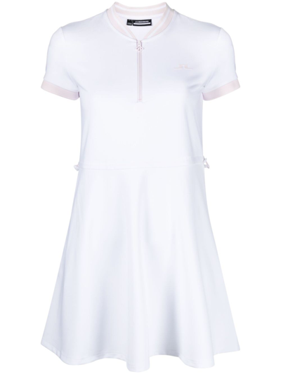 Shop J. Lindeberg Jamila Performance Mini Dress - Women's - Polyester/elastane In White