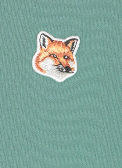 Shop Maison Kitsuné Fox Head Sweatshirt In Green