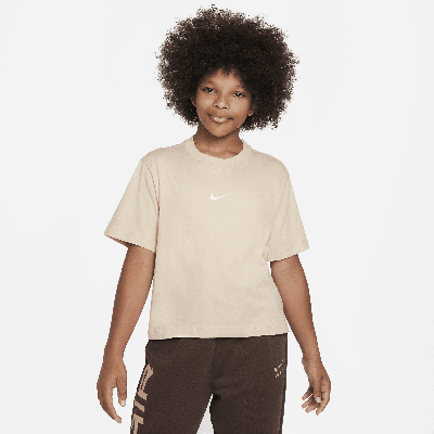 Shop Nike Sportswear Big Kids' (girls') T-shirt In Brown