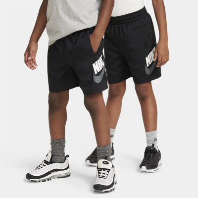 Shop Nike Sportswear Big Kids' Woven Shorts In Black
