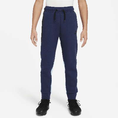 Shop Nike Sportswear Tech Fleece Big Kids' (boys') Pants In Blue