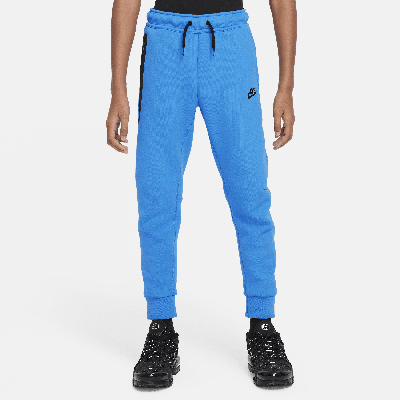 Shop Nike Sportswear Tech Fleece Big Kids' (boys') Pants In Blue