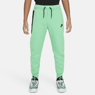 Shop Nike Sportswear Tech Fleece Big Kids' (boys') Pants In Green