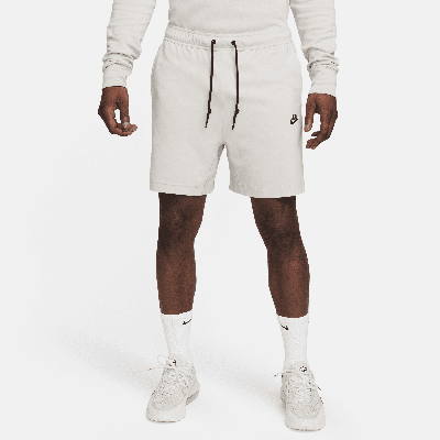 Shop Nike Men's  Sportswear Tech Lightweight Knit Shorts In Grey