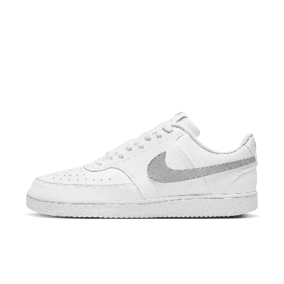 Shop Nike Men's Court Vision Low Next Nature Shoes In White