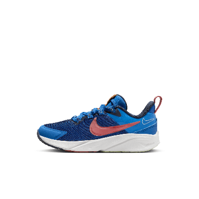 Shop Nike Star Runner 4 Nn Little Kids' Shoes In Blue