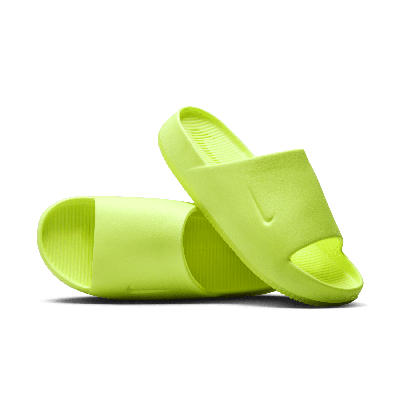 Shop Nike Men's Calm Slides In Yellow