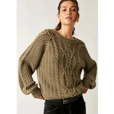 Shop Free People Frankie Cable Sweater