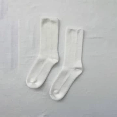 Shop Le Bon Shoppe Classic White Extended Cloud Socks
