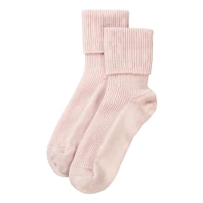 Shop Rosie Sugden Icing Pink Cashmere Socks