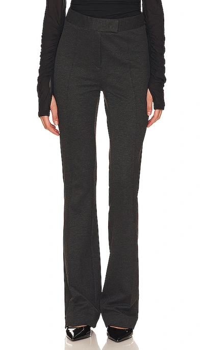 Shop Helmut Lang Seamed Bootcut Pant In Charcoal