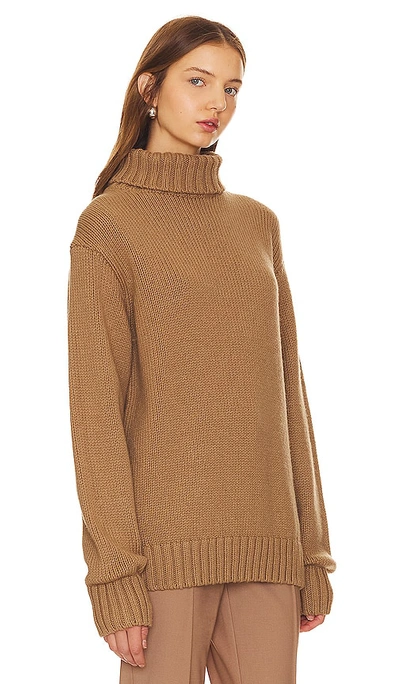 Shop Helmut Lang Archive Turtleneck Sweater In Camel