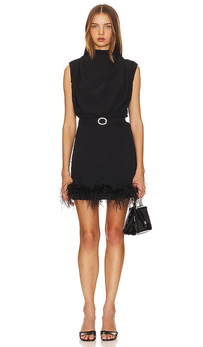 Shop Amanda Uprichard Sullivan Mini Dress In Black